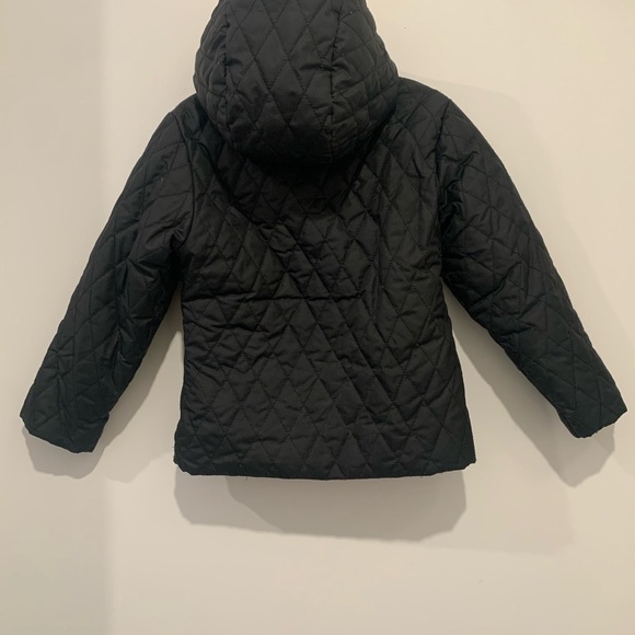 Columbia plush jacket, black and lights neon pinkk fur lined with hood. Size xxs - Picture 2 of 5